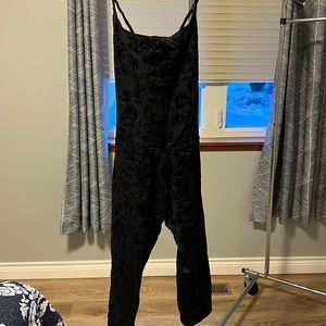Free people movement velvet onesie